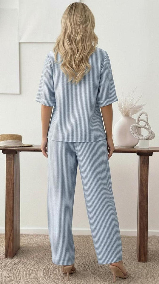 Blue Print Two Piece Set