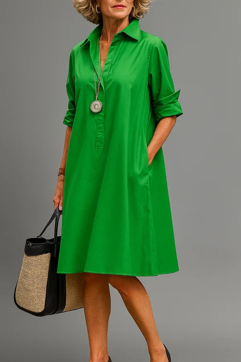 Isabella | Timeless Silk Midi Dress